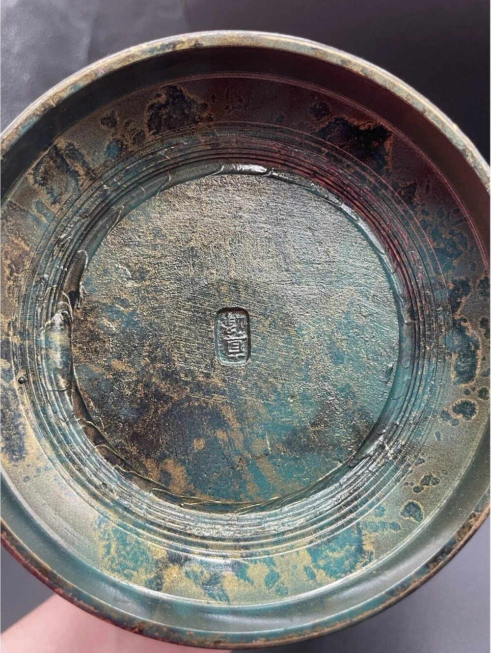 Rare Antique Japanese Bronze Takaoka Vessel 10